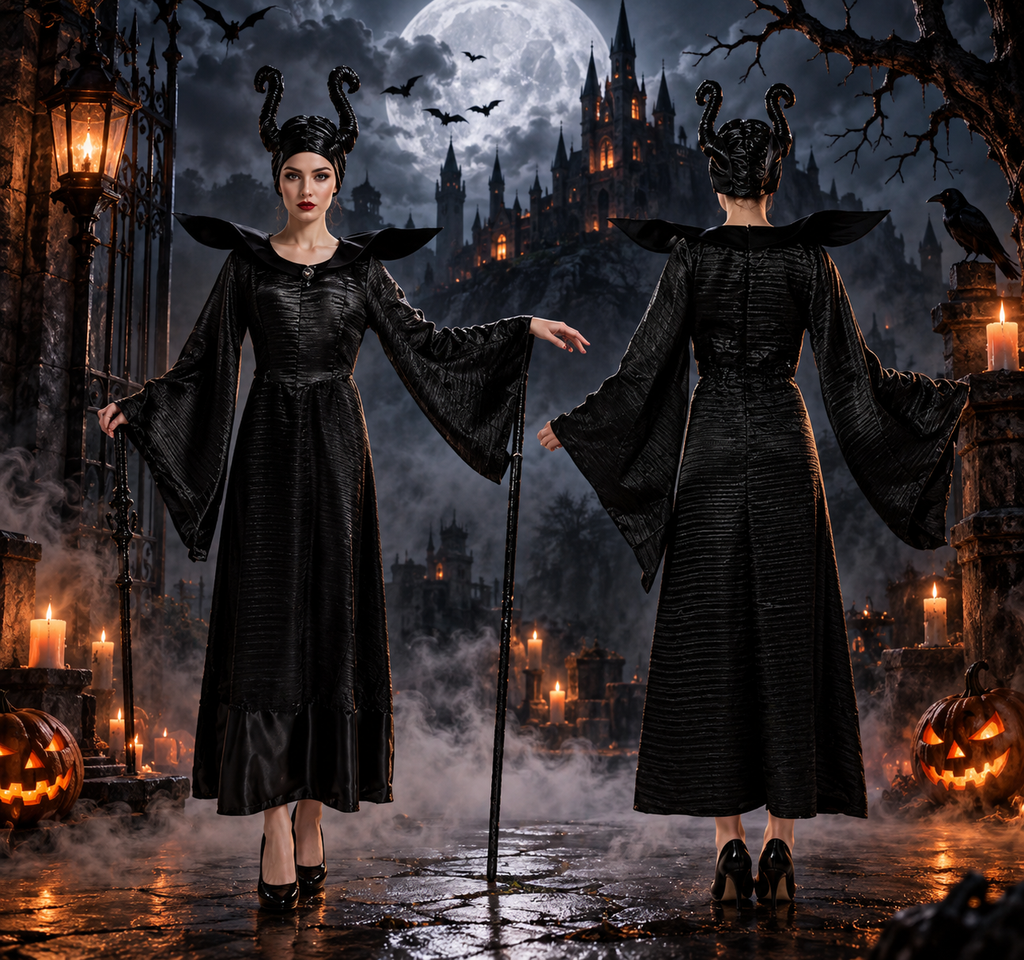 Costume de sorcière sombre